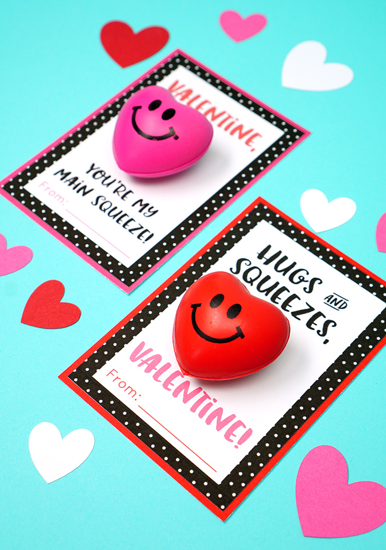 Squishy Heart Valentine Cards - Happiness Is Homemade within Stress Ball Valentine Printable