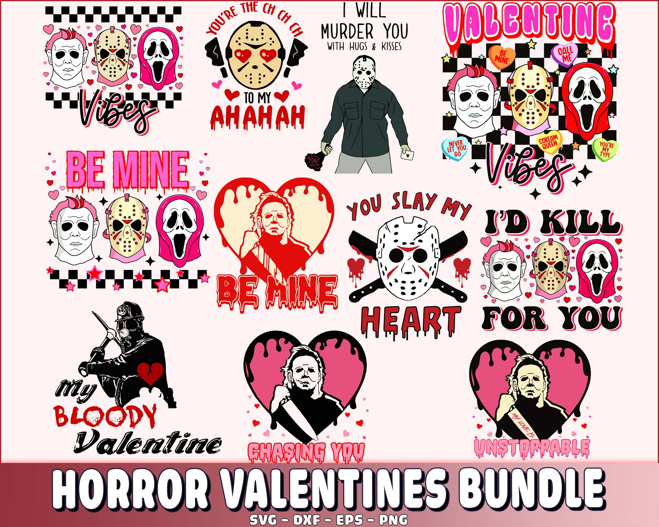 Stranger Things Care Bears 80'S Horror Movie S (Set 1) - Canada pertaining to Printable Horror Valentines Card