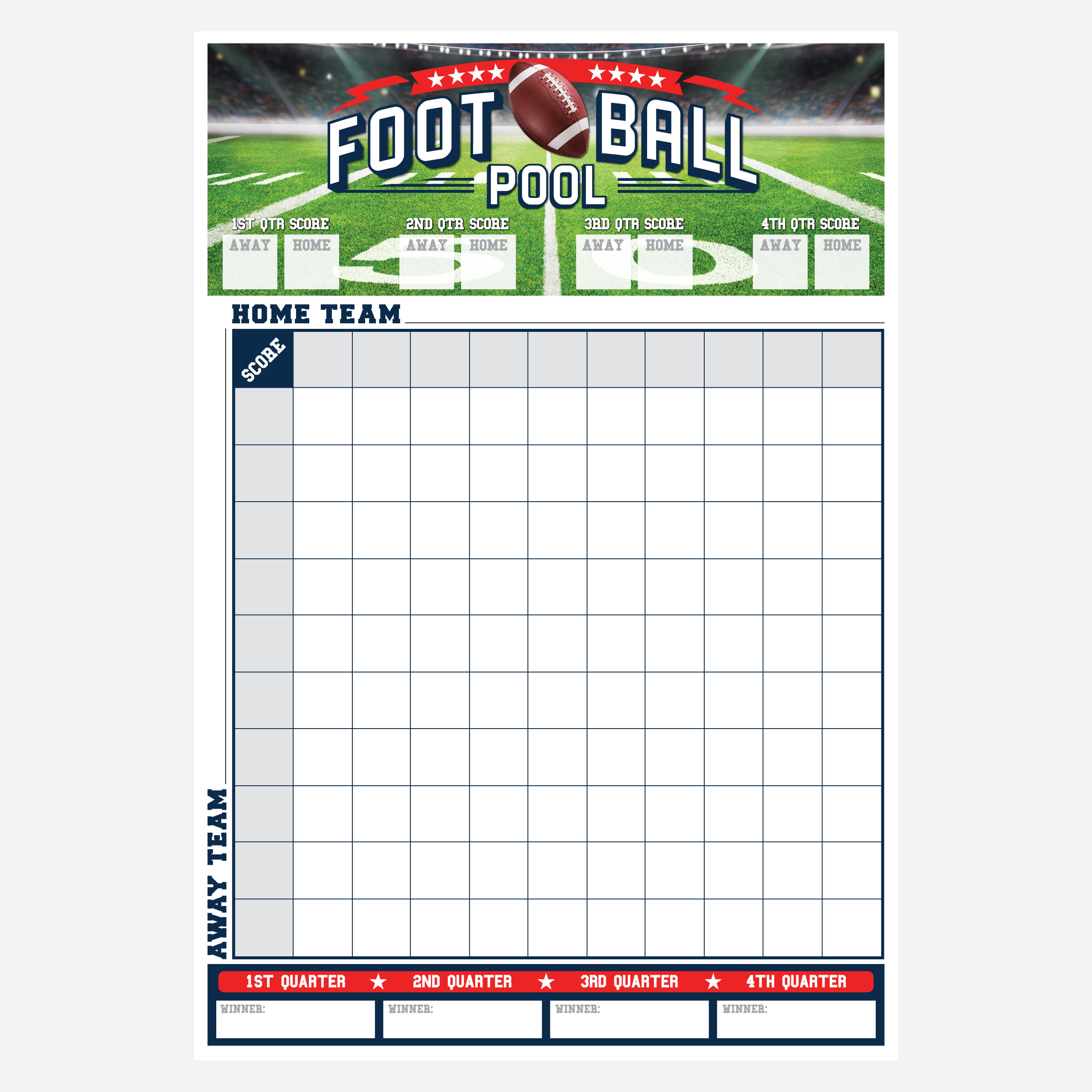 Super Bowl 2026 Quadrate Quadrate, Super Bowl 2026 Quadrate Blatt throughout Super Bowl 2026 Printable Squares