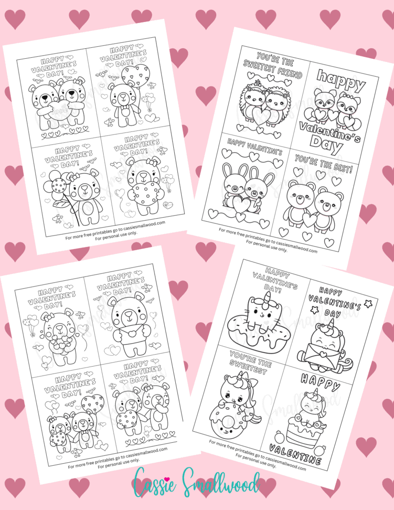 The Cutest Free Printable Valentine Exchange Cards For Kids for Printable Valentine Exchange Cards