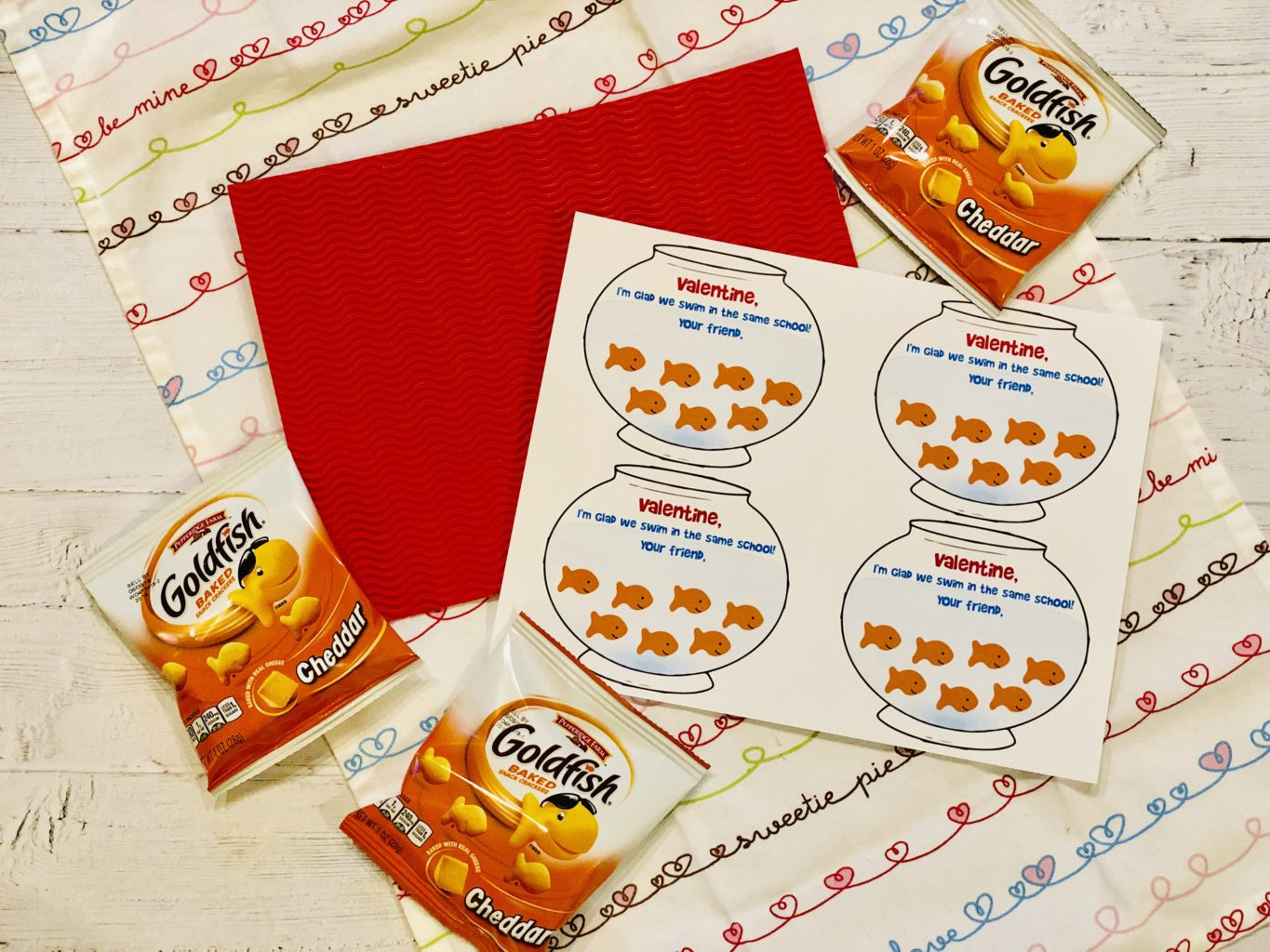 Toddler Goldfish Valentine Printable - #Neverdonewithfun pertaining to Goldfish Valentine Printable Free