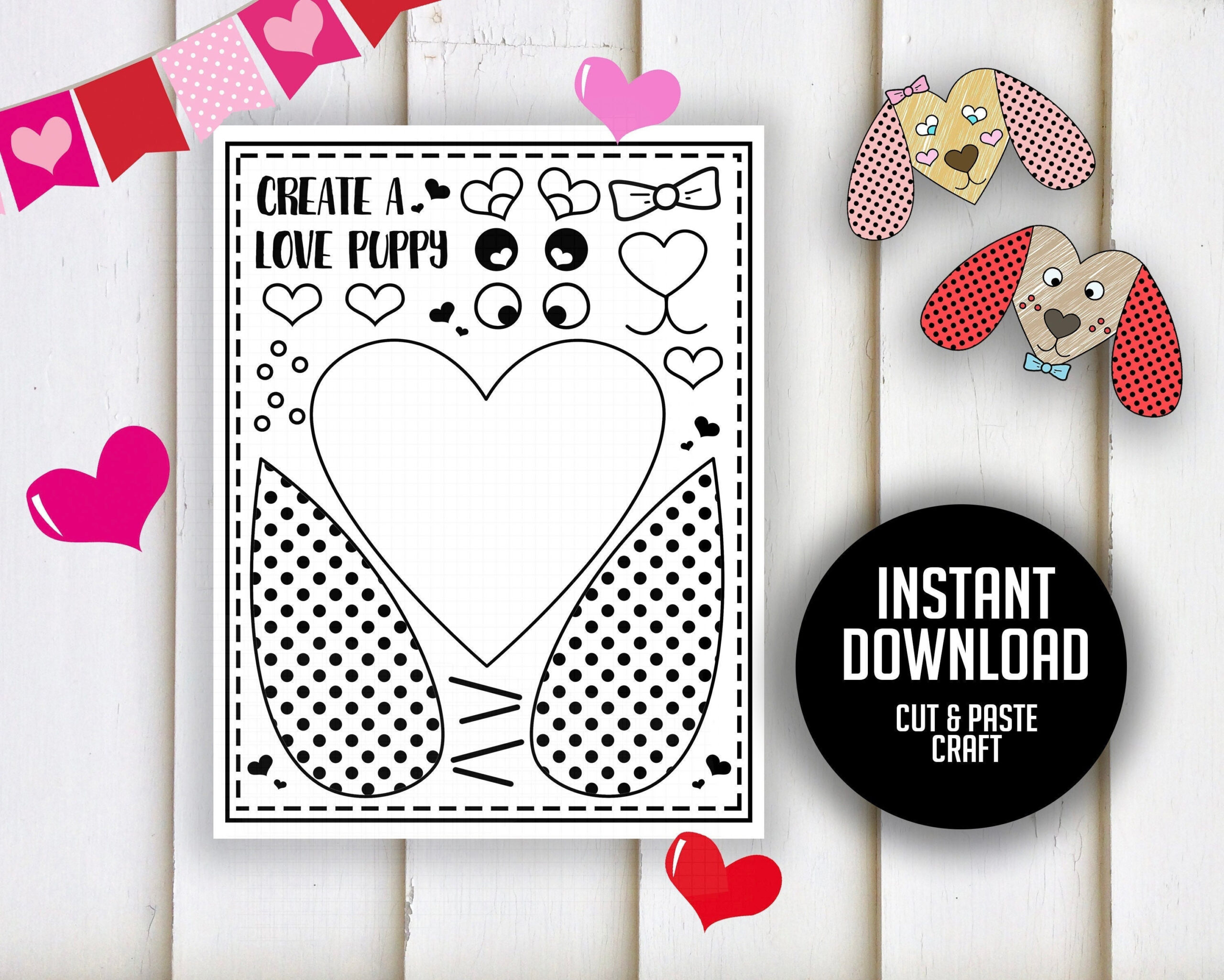 Valentine Cut And Paste Printable - "Valentine Crafts" Kids throughout Preschool Valentine Crafts Printable