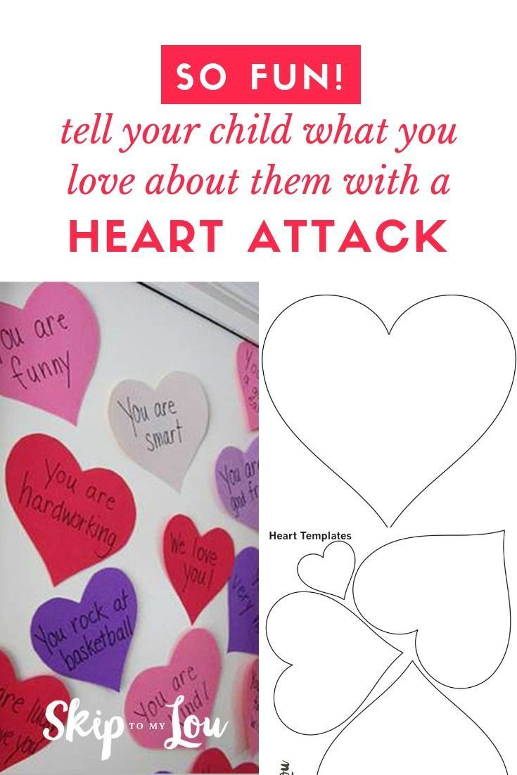 Valentine Heart Attack Idea With Free Printable Heart Template intended for Printable Valentine Hearts With Sayings
