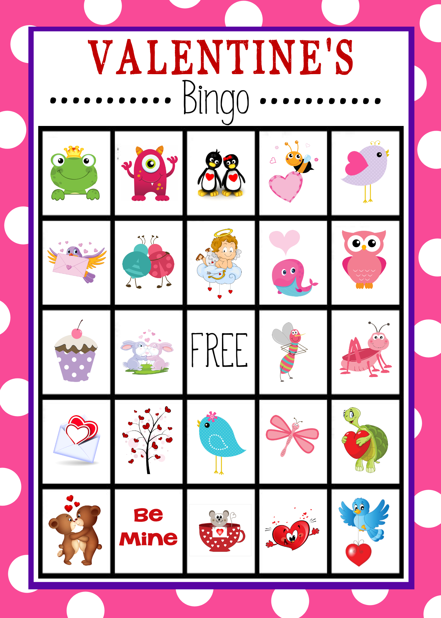 Valentine&amp;#039;S Bingo Game - Crazy Little Projects pertaining to Valentine Bingo Free Printables
