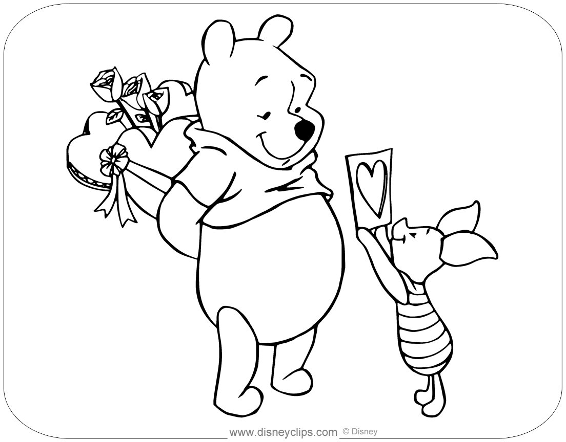 Valentines Coloring Book For Kids Disney Coloring Pages (Free throughout Disney Valentines Day Coloring Pages Printable