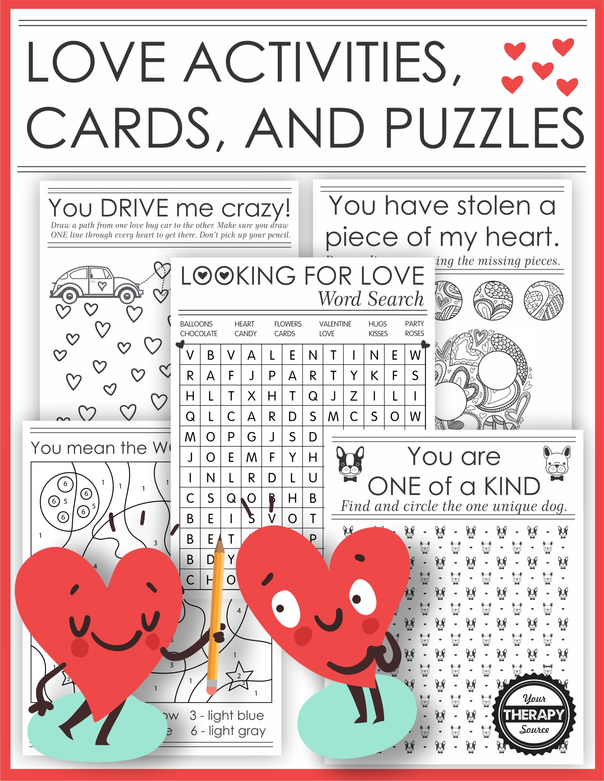 Valentine'S Day Activities For Kids - Your Therapy Source with Printable Valentine Activities
