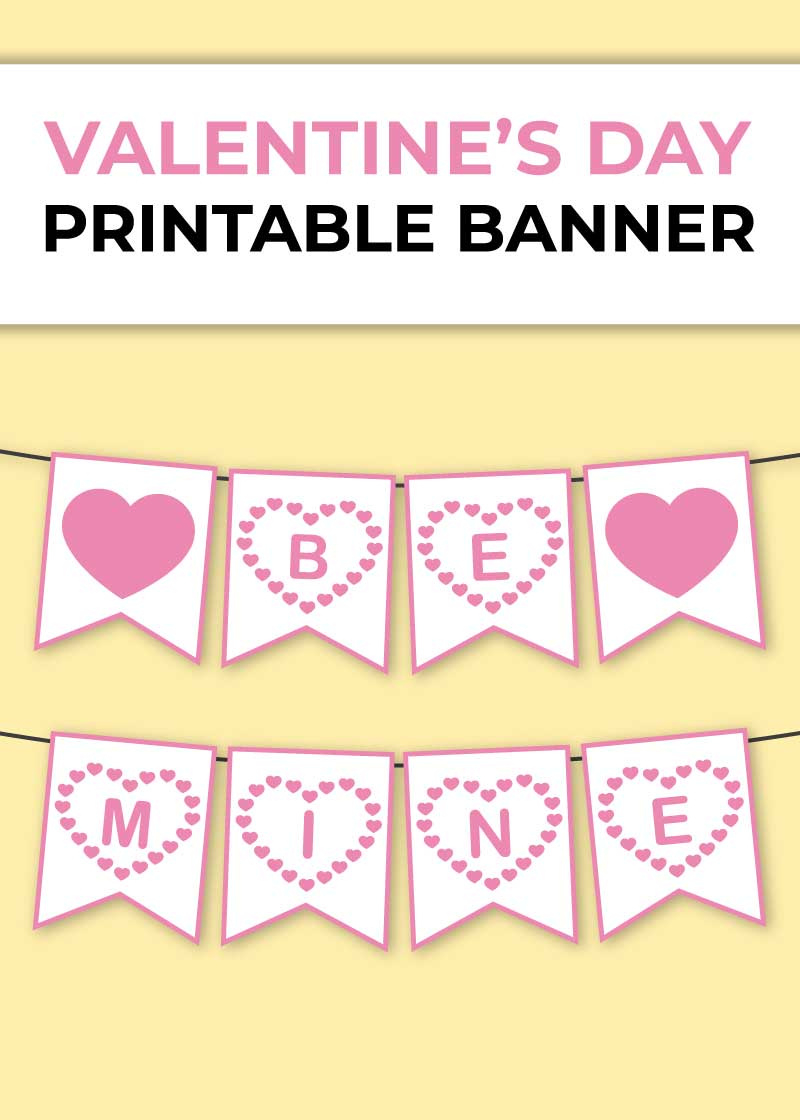 Valentine&amp;#039;S Day Banner Images Valentines Day Banner Printable for Printable Valentines Day Banner