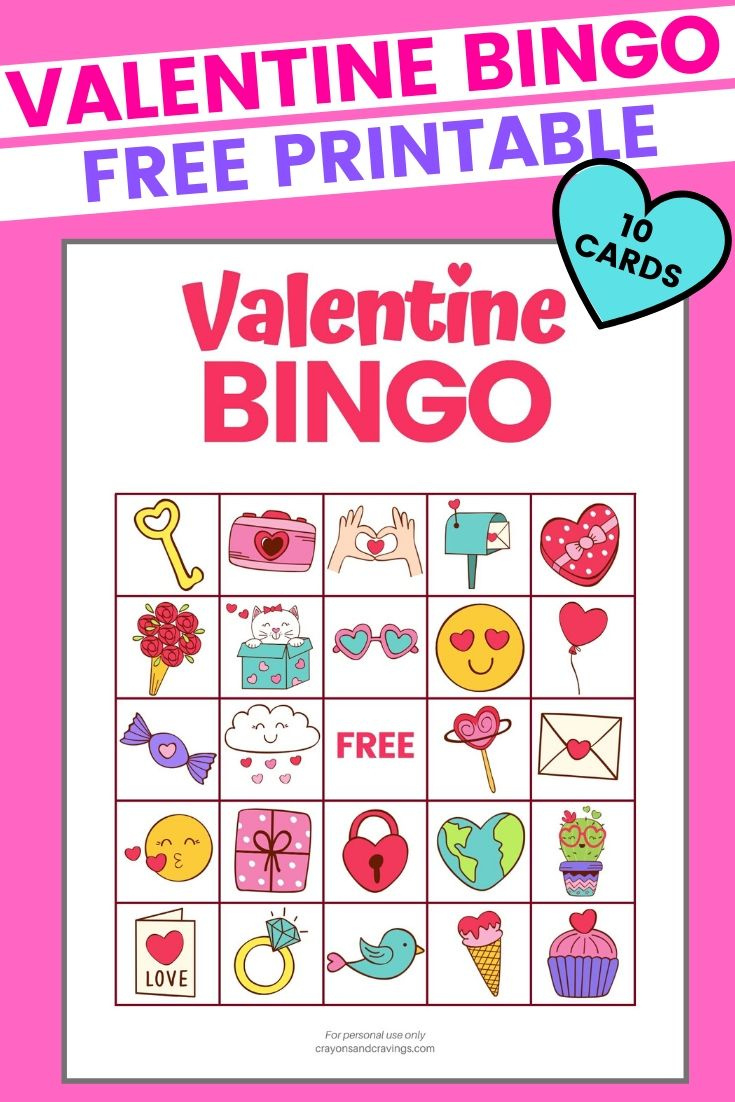 Valentine'S Day Bingo - Free Printable Bingo Cards regarding Free Valentine Bingo Cards Printables