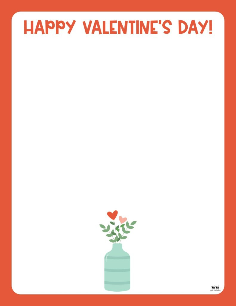 Valentine&amp;#039;S Day Borders &amp;amp; Frames - 30 Pages | Printabulls pertaining to Printable Valentines Day Borders