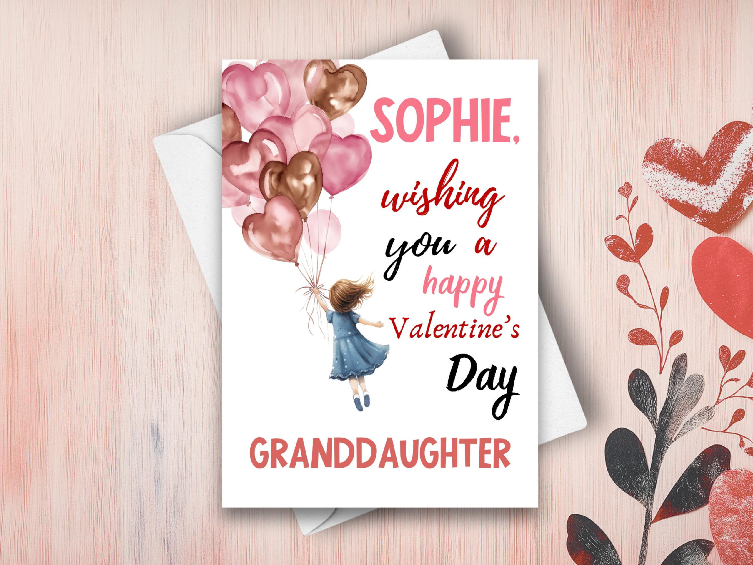 Valentine'S Day Card For Granddaughter, Wishing You A Happy regarding Printable Valentine Verse For Granddaughter