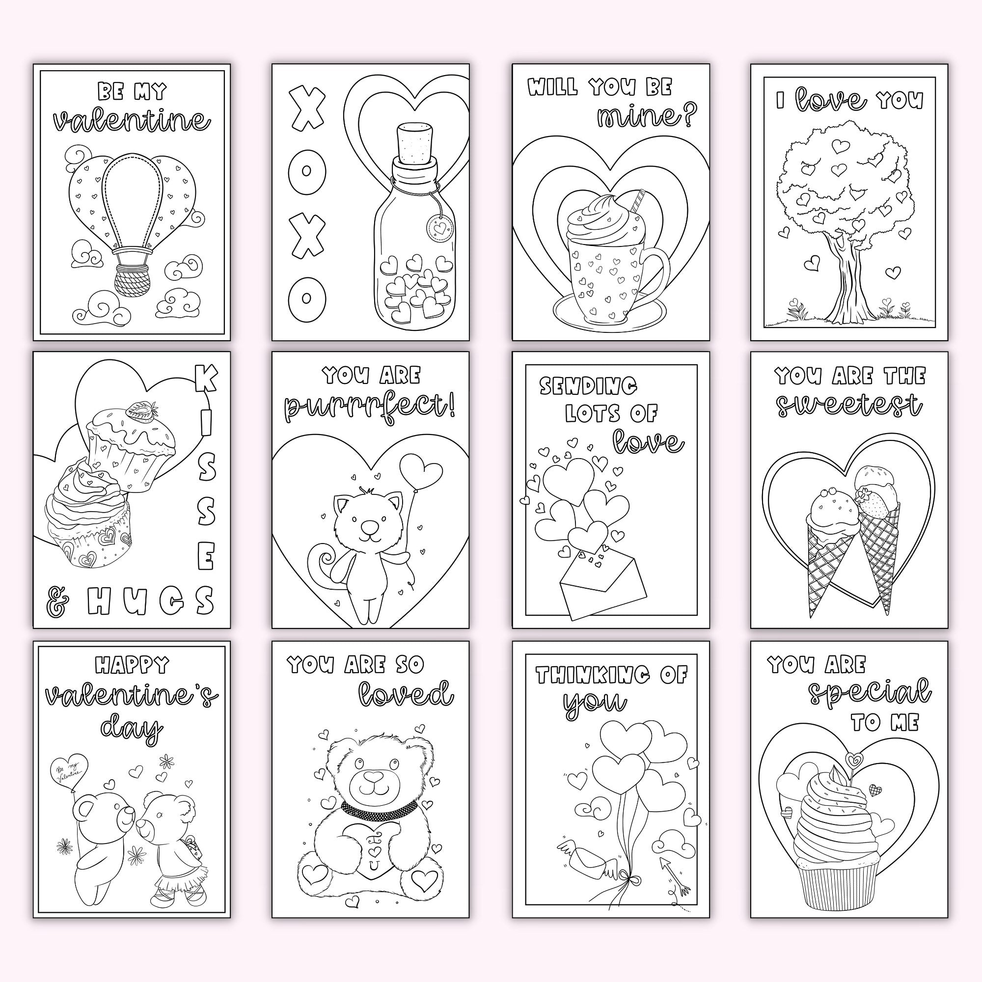 Valentines Day Cards To Colour Images Valentine'S Day Cards To with regard to Printable Valentine Day Card Template
