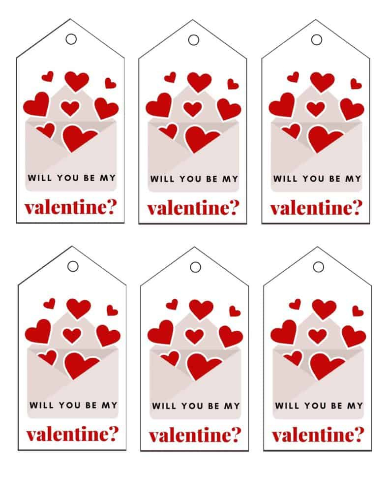Valentines Day Gift Tags Free Valentine Printables Tags in Happy Valentines Day Tag Printable