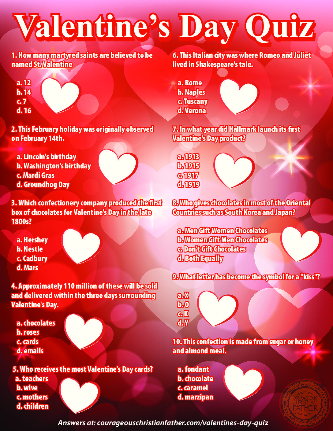 Valentine'S Day Quiz For Him Free Printable Valentine'S Day throughout Printable Valentine Quiz