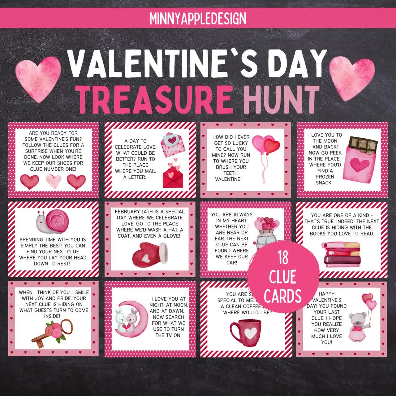 Valentines Day Scavenger Hunt For Kids | Valentines Printable Games For Kids | Valentines Treasure Hunt Clues Valentines Day Gift For Kids throughout Printable Valentine'S Day Scavenger Hunt