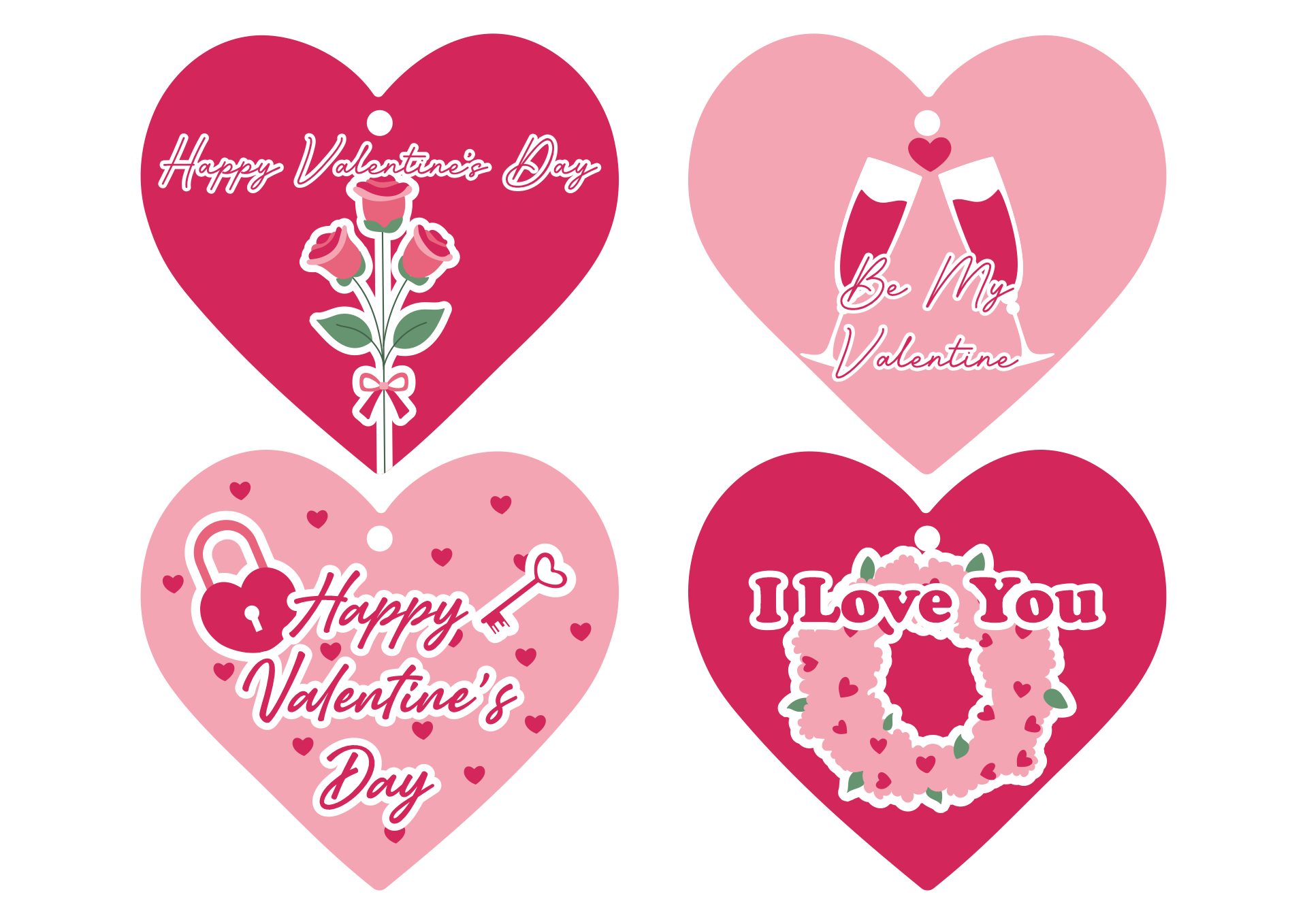 Valentines Day Tags For Gifts Valentine Gift Tags - 10 Free Pdf within Printable Valentine'S Day Stickers