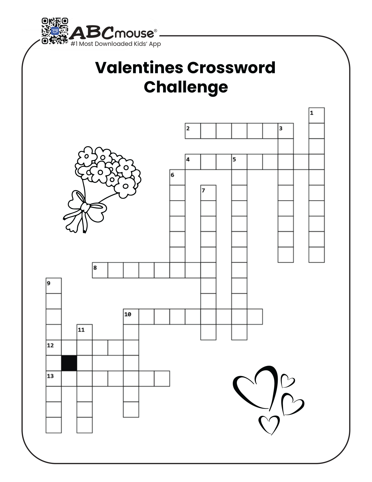 Valentine'S Day Word Searches, Word Scrambles, Crossword Puzzles inside Free Valentine Crossword Puzzles Printable