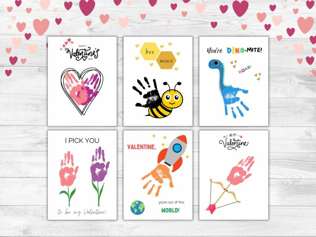 Valentine'S Handprint Crafts For Kids (6 Cute Templates!) - Raise in Free Printable Handprint Valentine Crafts