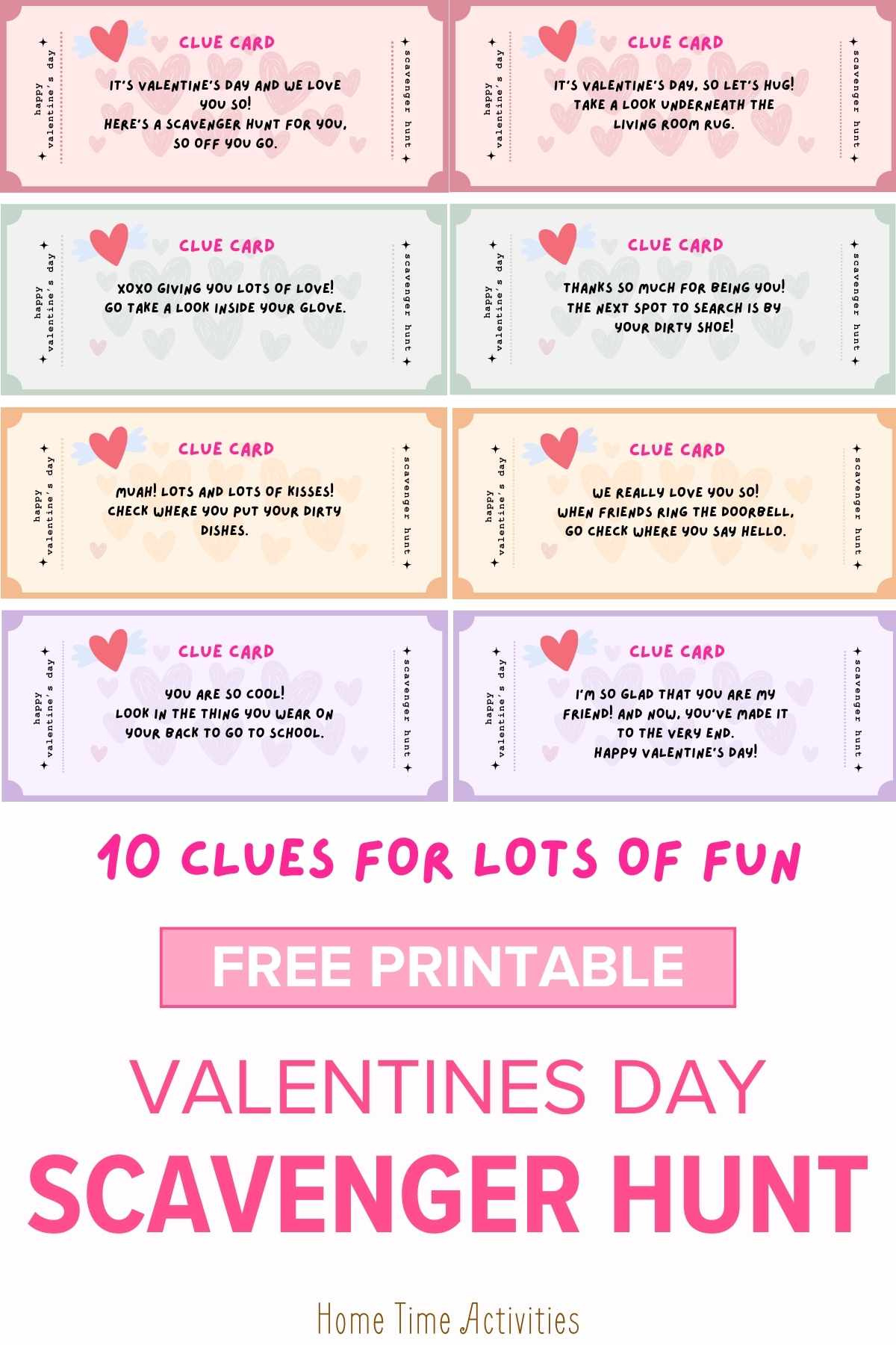 Valentines Scavenger Hunt For Kids| Home Time Activities with Printable Valentine'S Day Scavenger Hunt