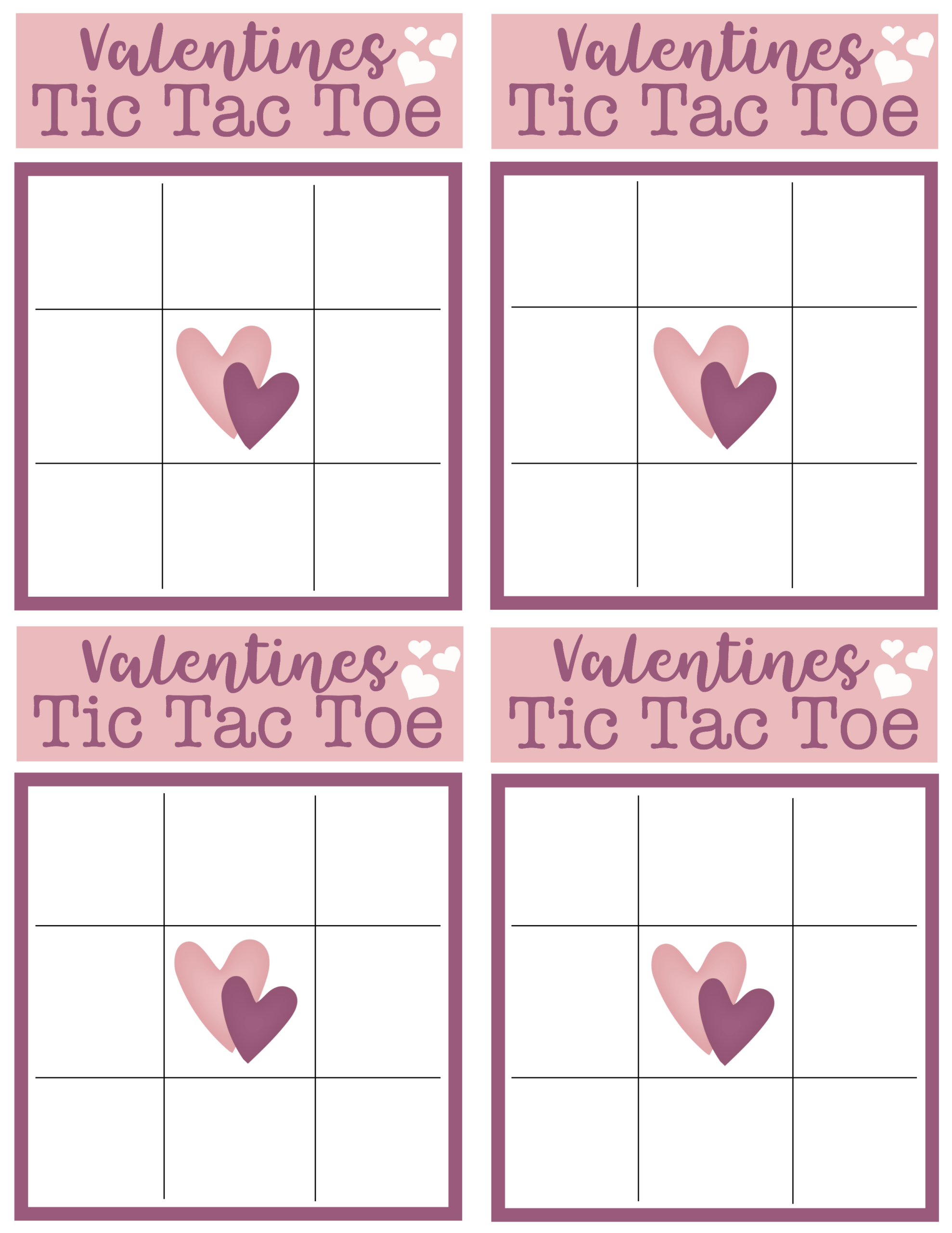 Valentines Tic Tac Toe Printable | Simply Being Mommy intended for Printable Valentine Tic Tac Toe