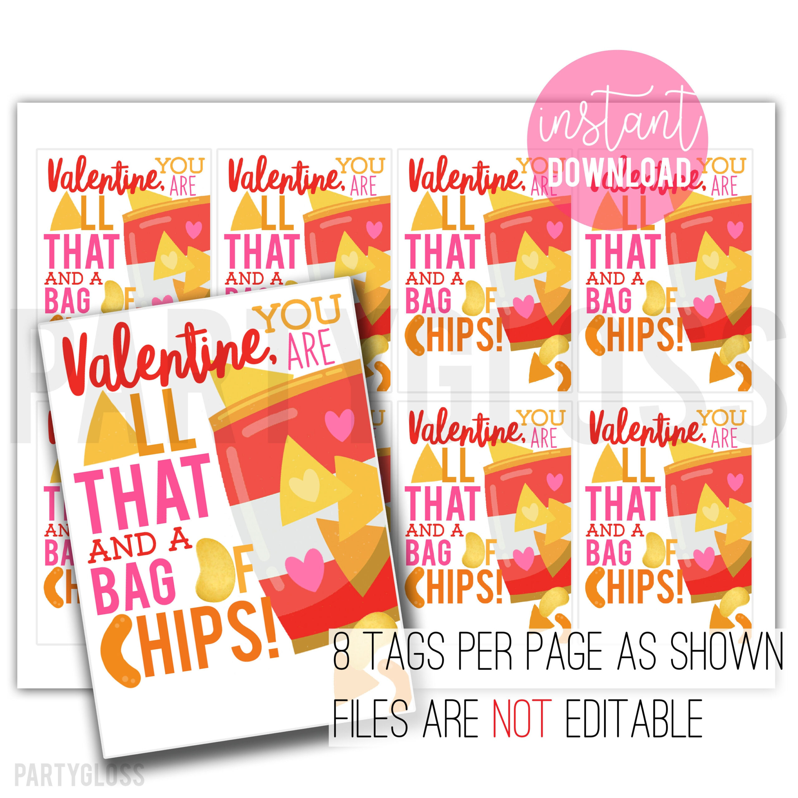 Valentinstag Printable All Das Und Eine Tüte Chips Valentine Tag within Pringles Valentines Free Printable