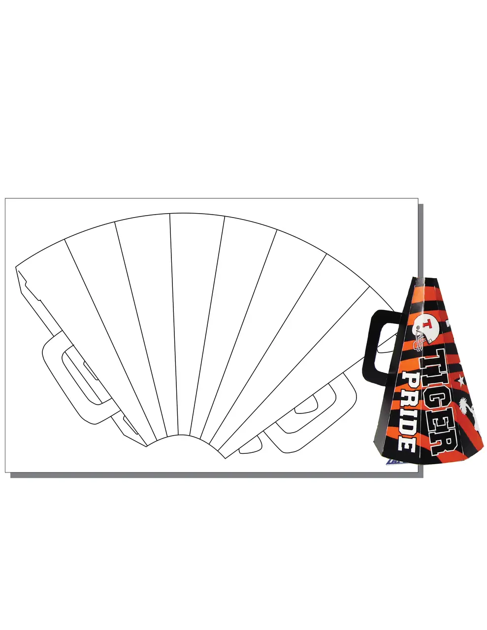 free printable paper megaphone template free printable paper megaphone template
