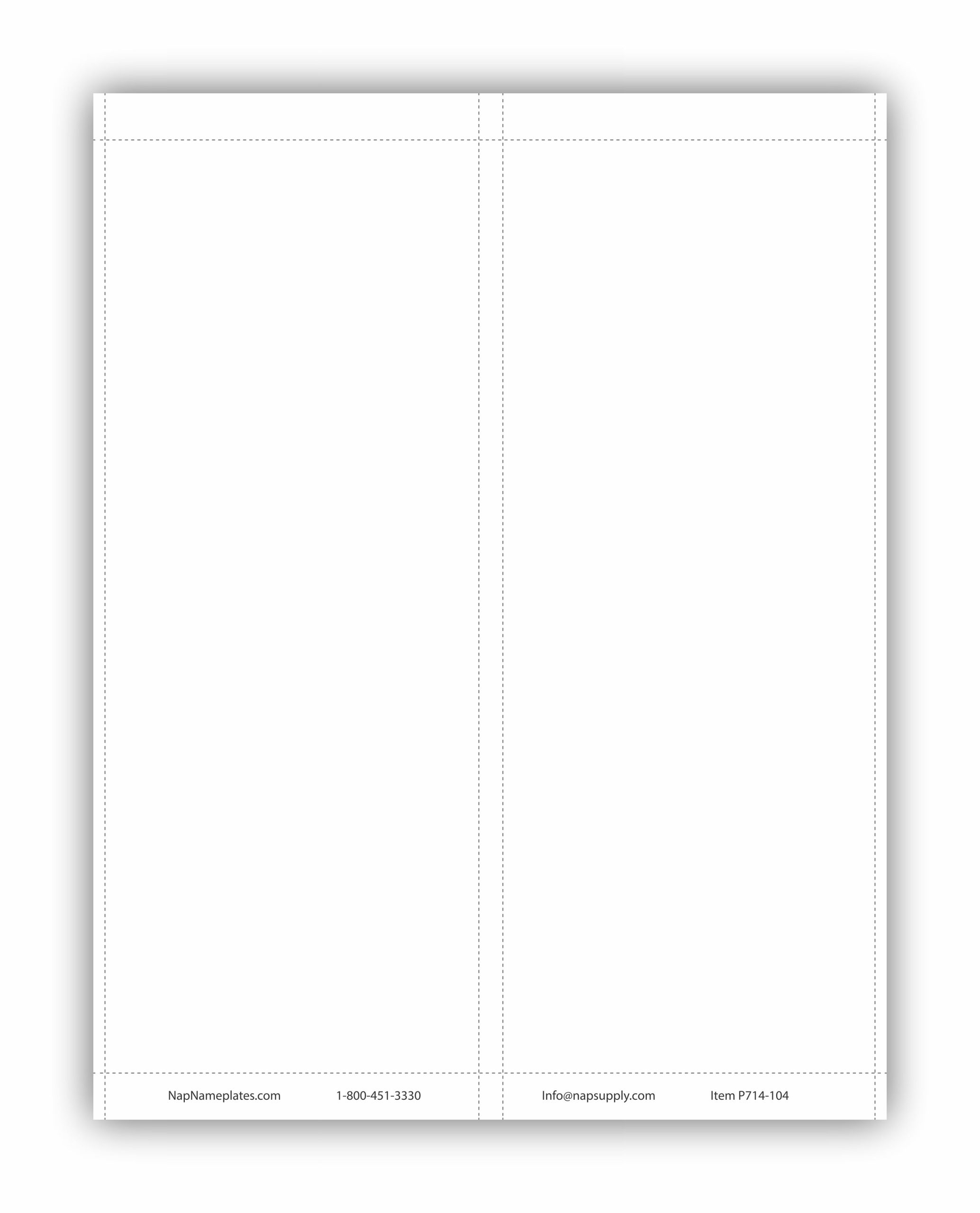 10x4 Printable Paper Office Name Plates