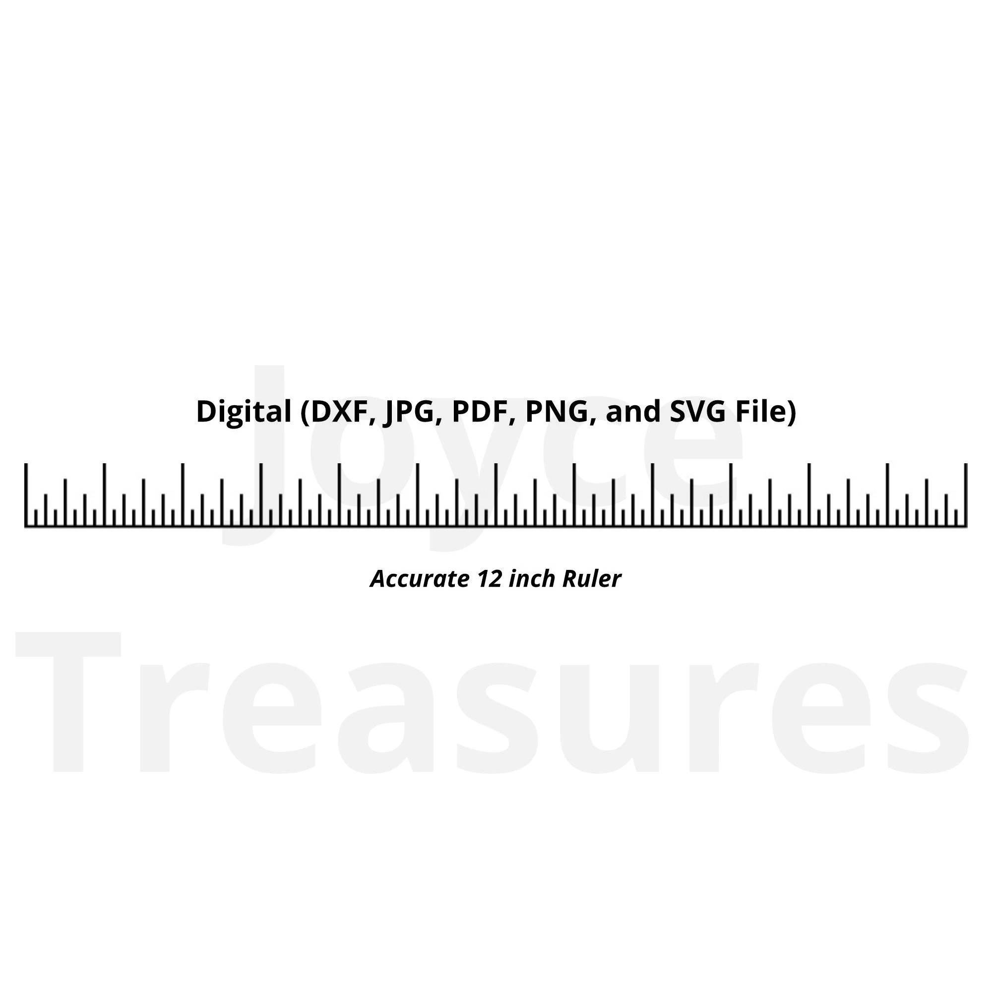 12 Inch Accurate Ruler Template No