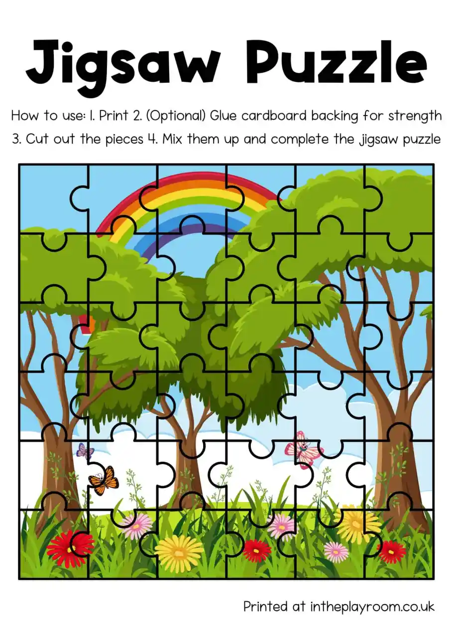 16 Free Printable Jigsaw Puzzles For Kids