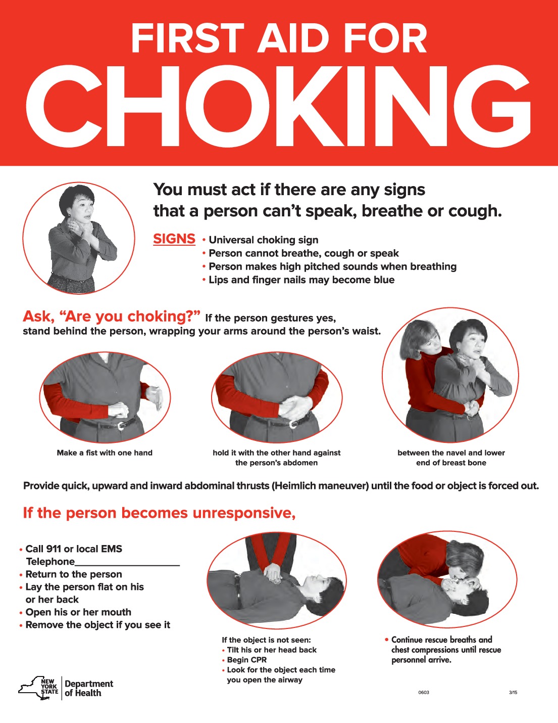 1643 Choking First Aid Poster
