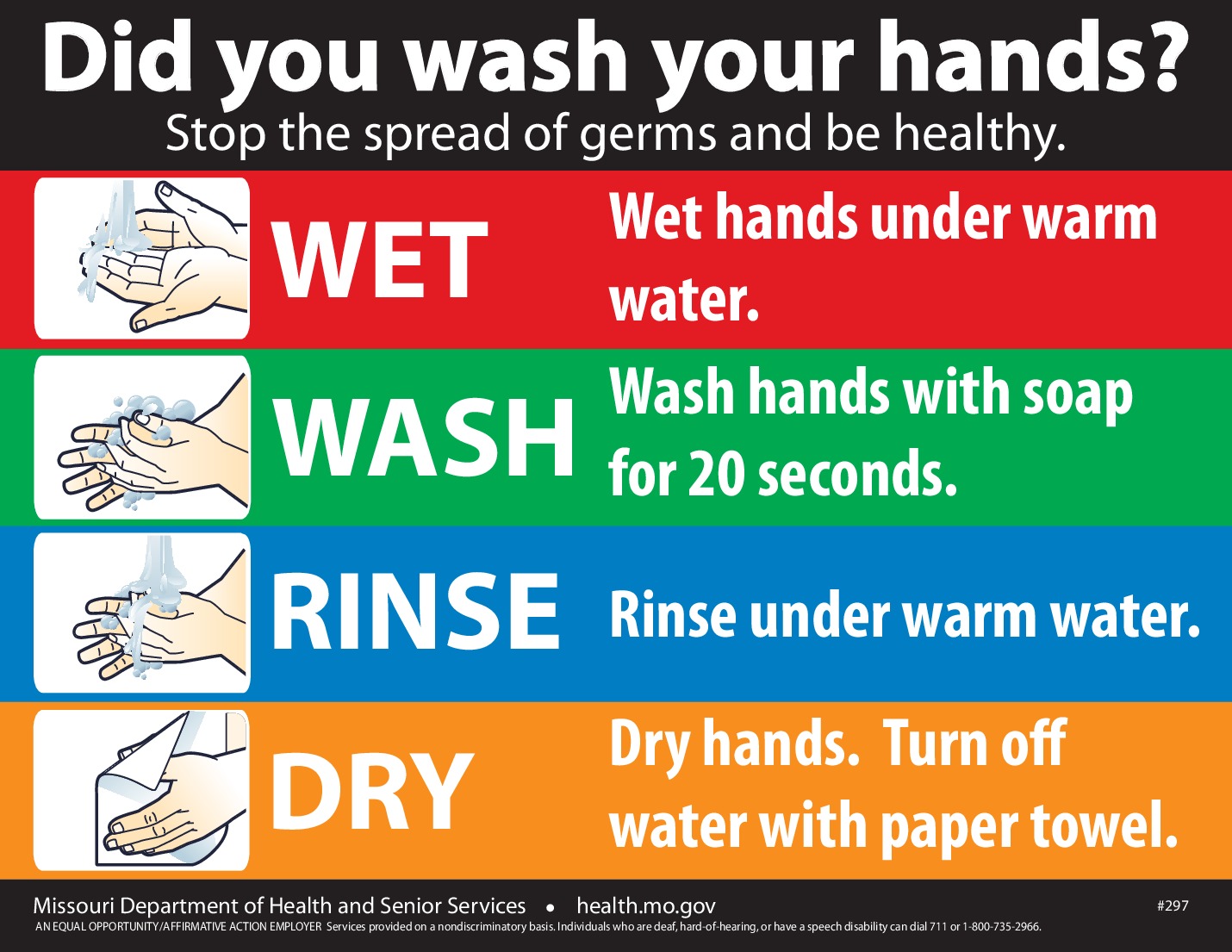 1731 Mo Handwashing Poster Poster