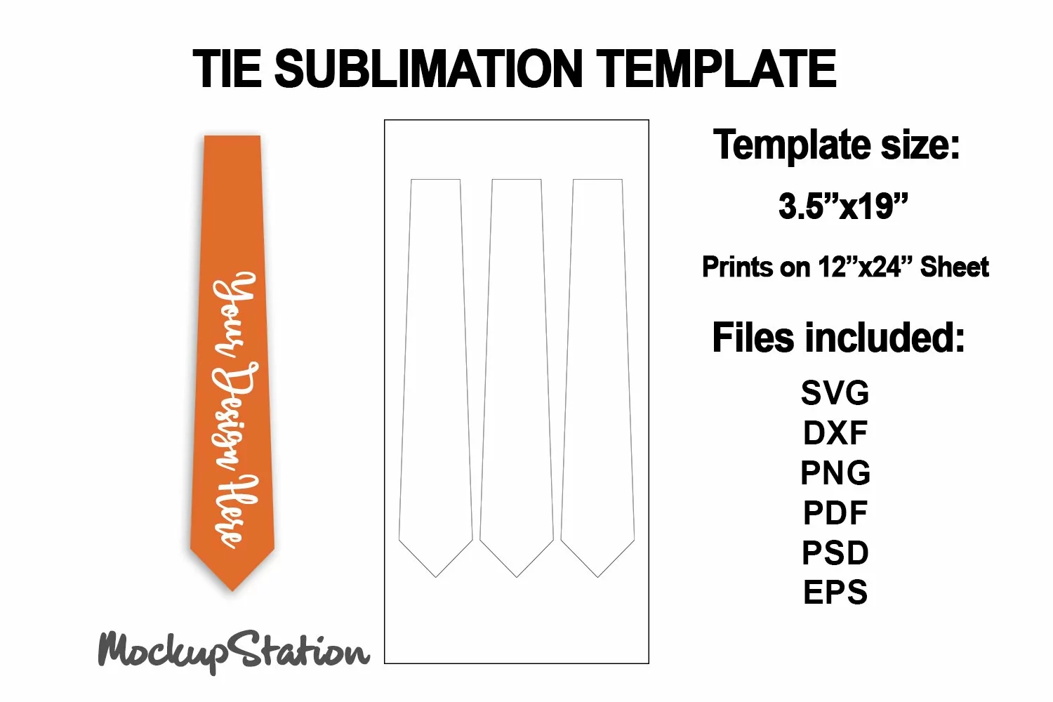 1913971 Tie Template Svg Tie Sublimation Template Psd
