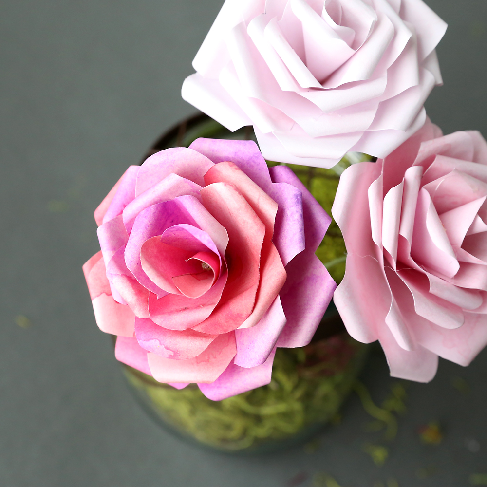 free gardenia paper flower template