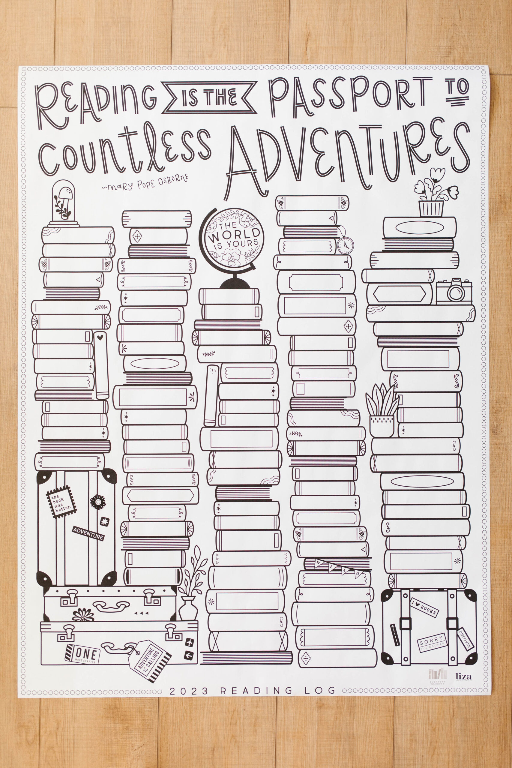2023 Printable Reading Log