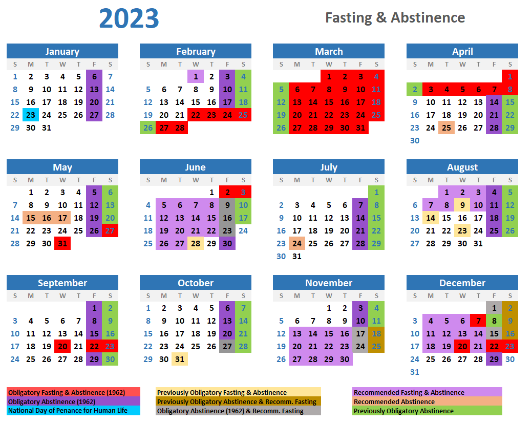 2023 Traditional Catholic Fasting And 2023 Traditional Catholic Fasting And