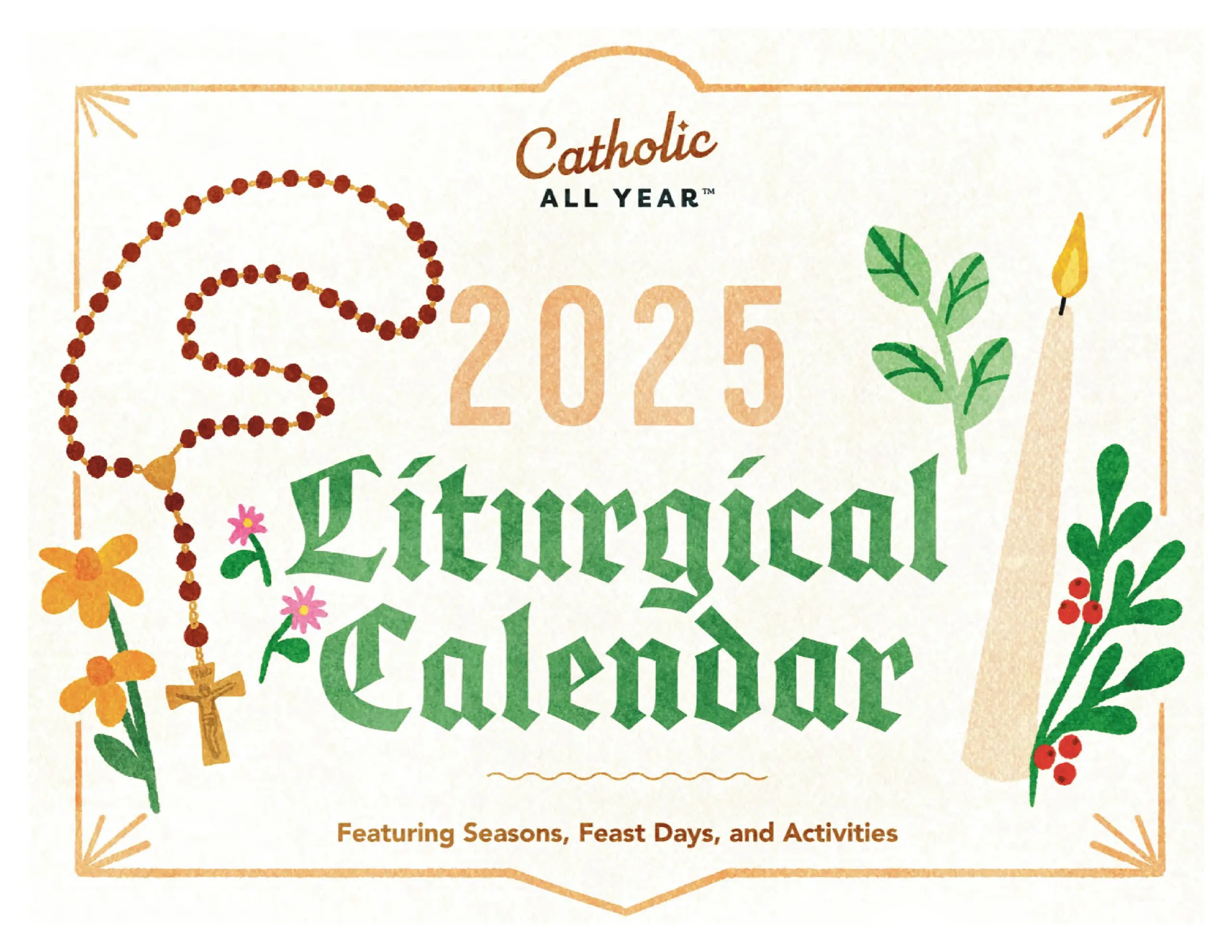 2025 Liturgical Wall Calendar Digital Download 2025 Liturgical Wall Calendar Digital Download
