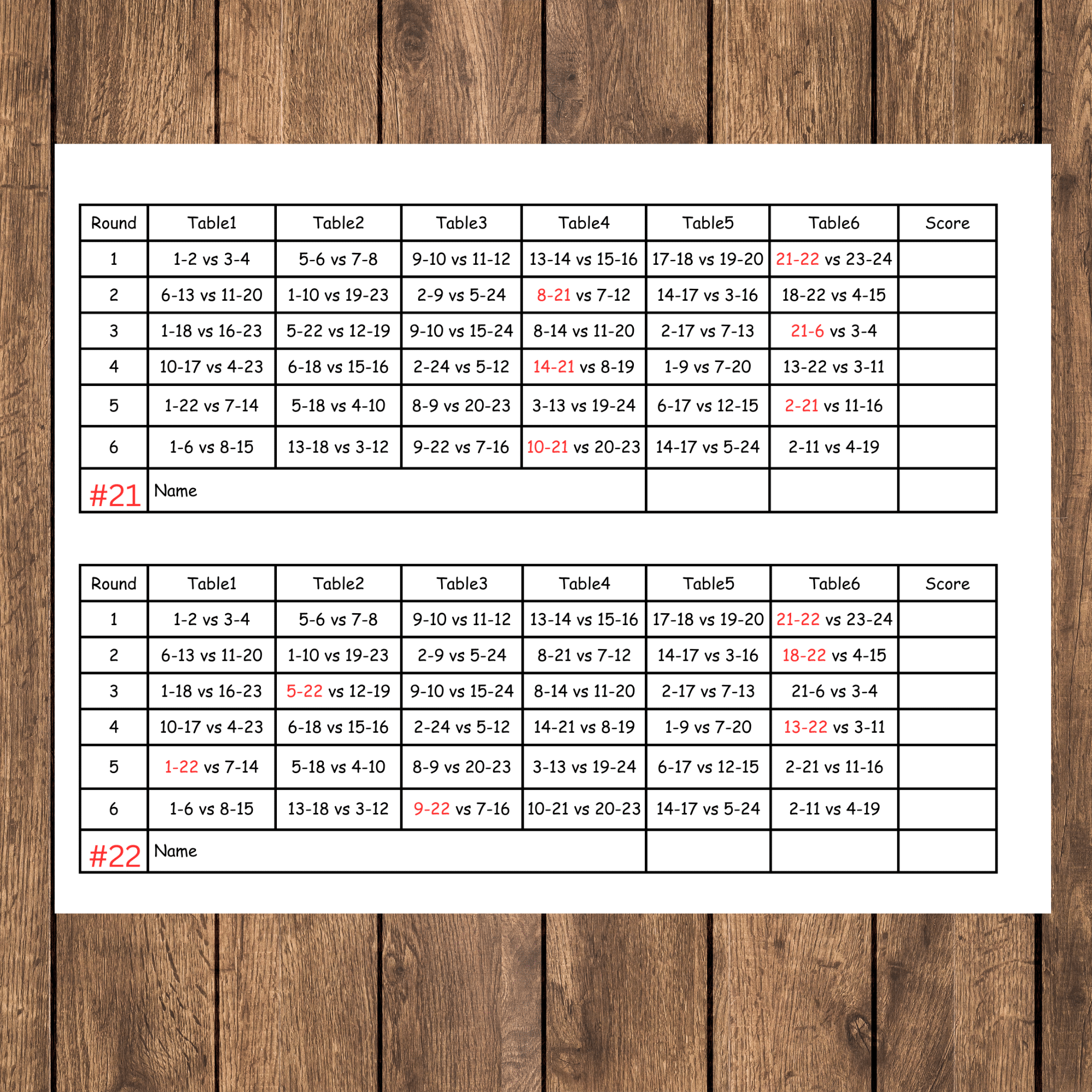 free printable progressive euchre score cards