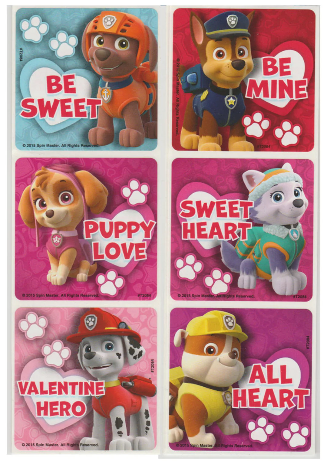 25 Licensed Paw Patrol Valentine