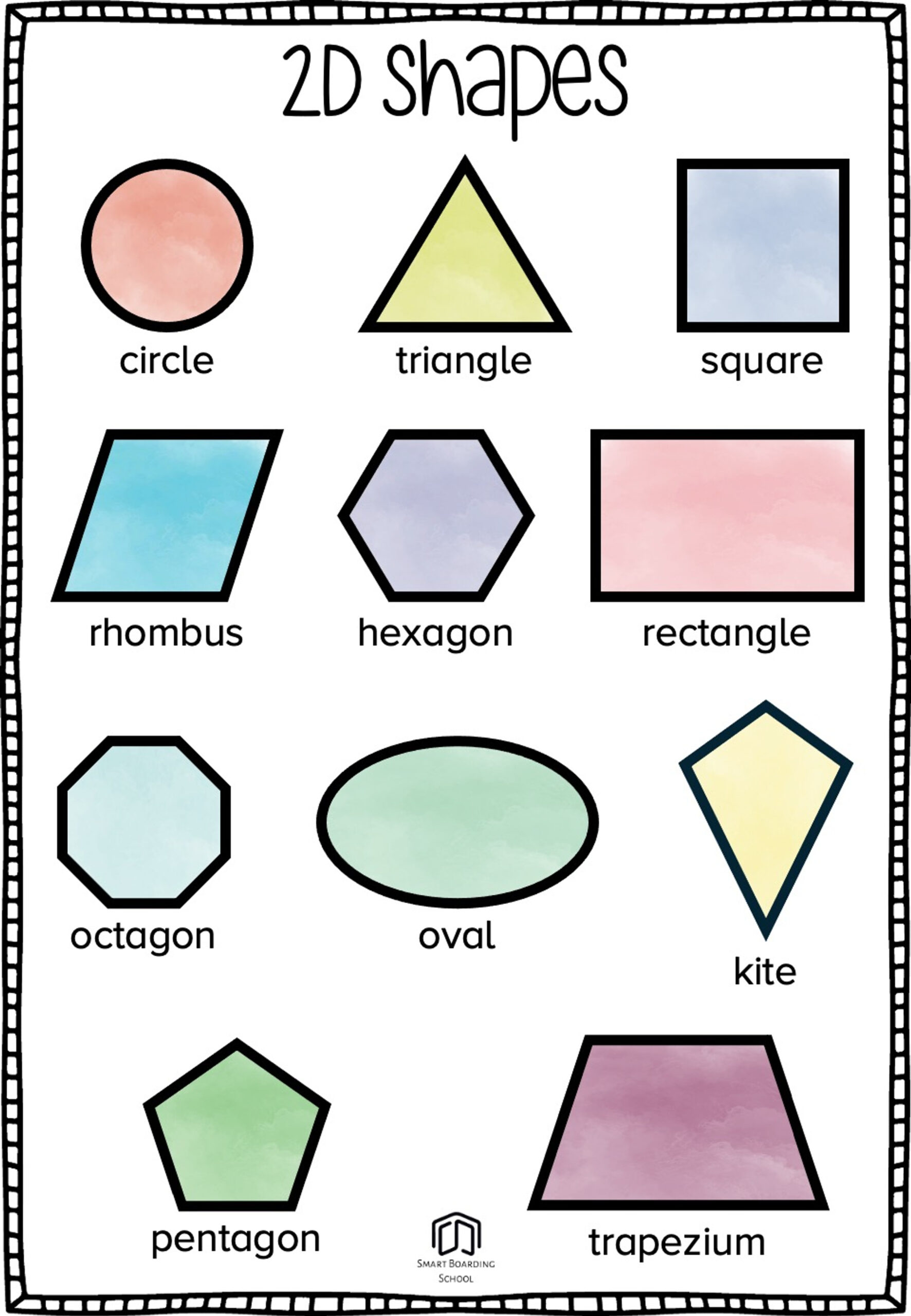 2d Shape Poster