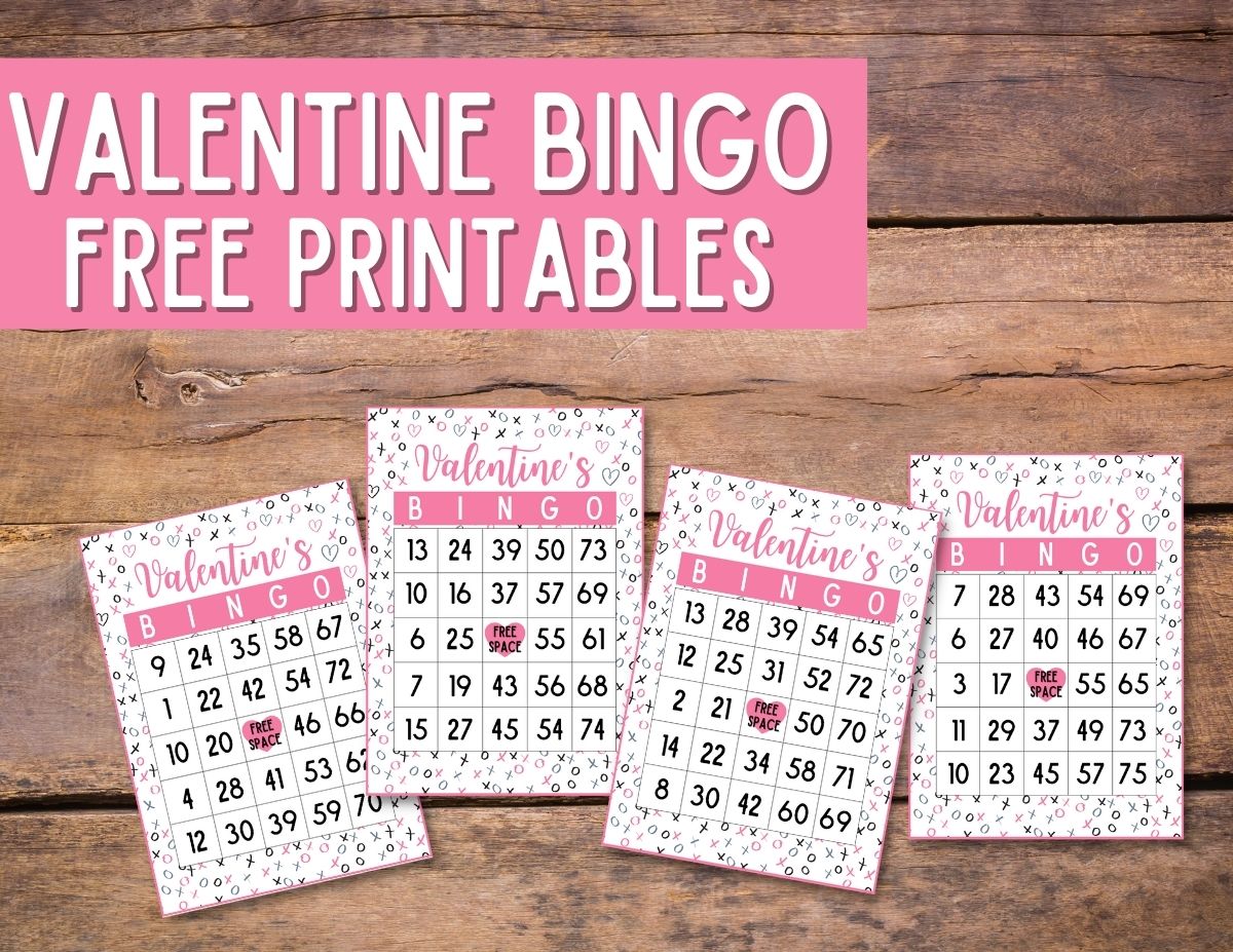 30 Free Printable Valentine Bingo Cards 30 Free Printable Valentine Bingo Cards