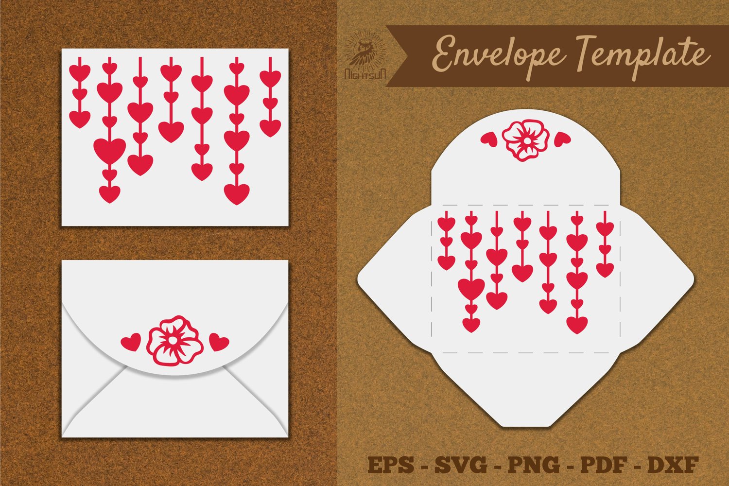 3190189 Valentines Envelope Template Svg 4