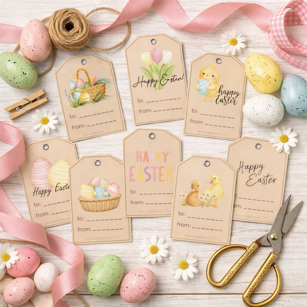 36 Cute Free Printable Easter Gift Tags