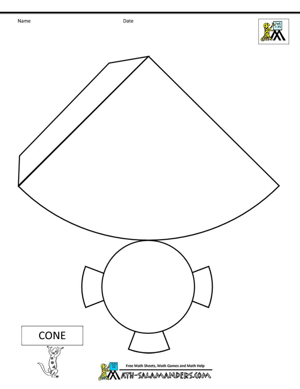 3d Cone Template