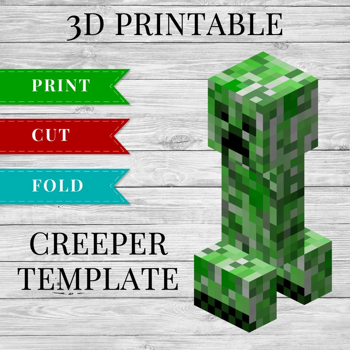 free minecraft printable cutouts