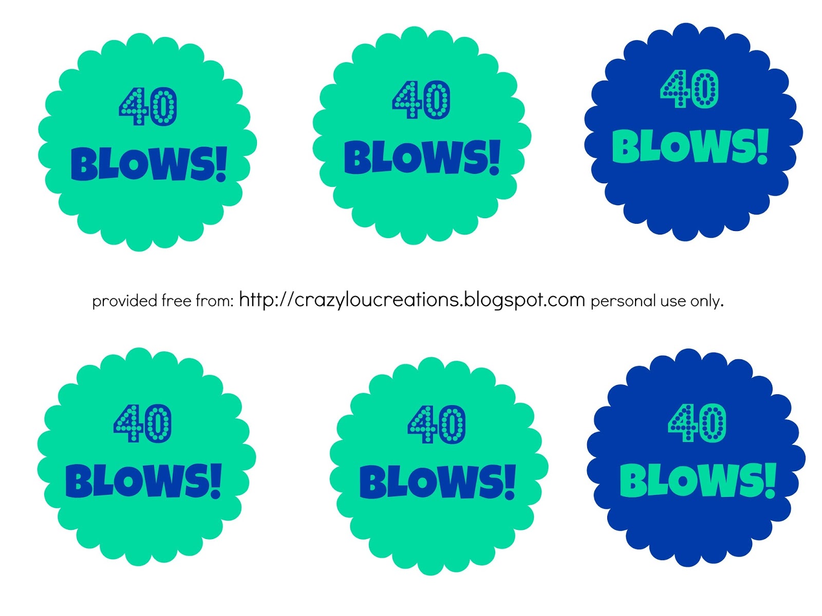 40 blows free printable 40 blows free printable