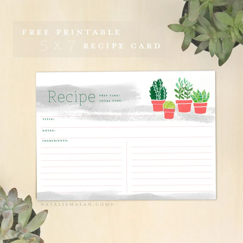 free printable 5x7 template