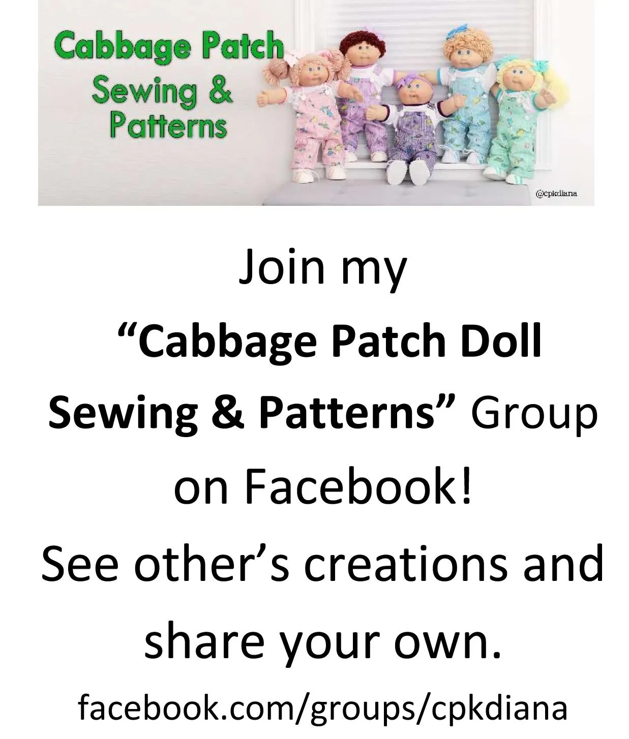 free printable cabbage patch doll clothes patterns