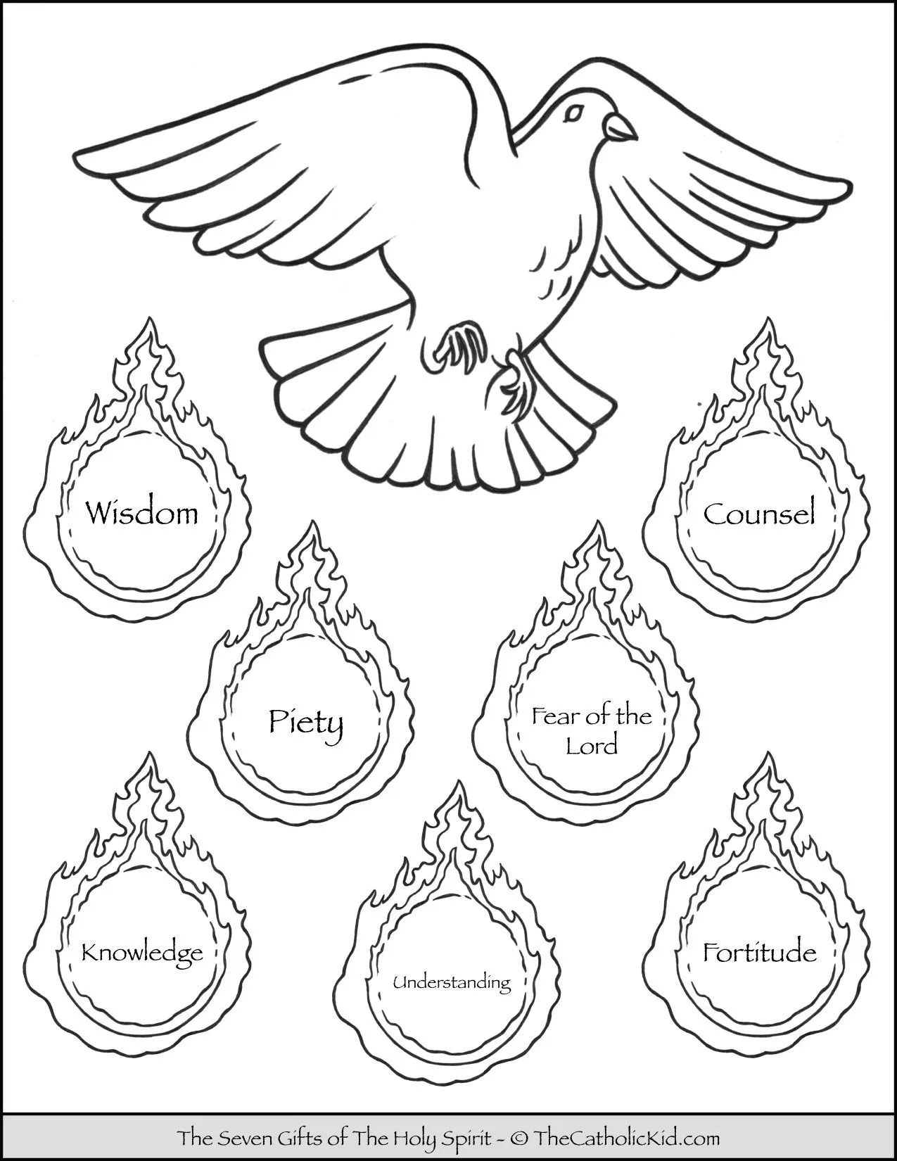 7 Gifts Of The Holy Spirit Coloring Page Cnt Mls 7 Gifts Of The Holy Spirit Coloring Page Cnt Mls