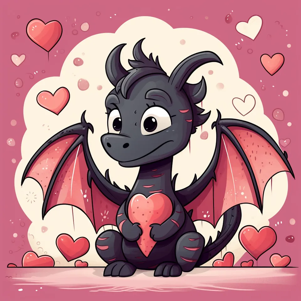 746097 Valentines Day Dragon
