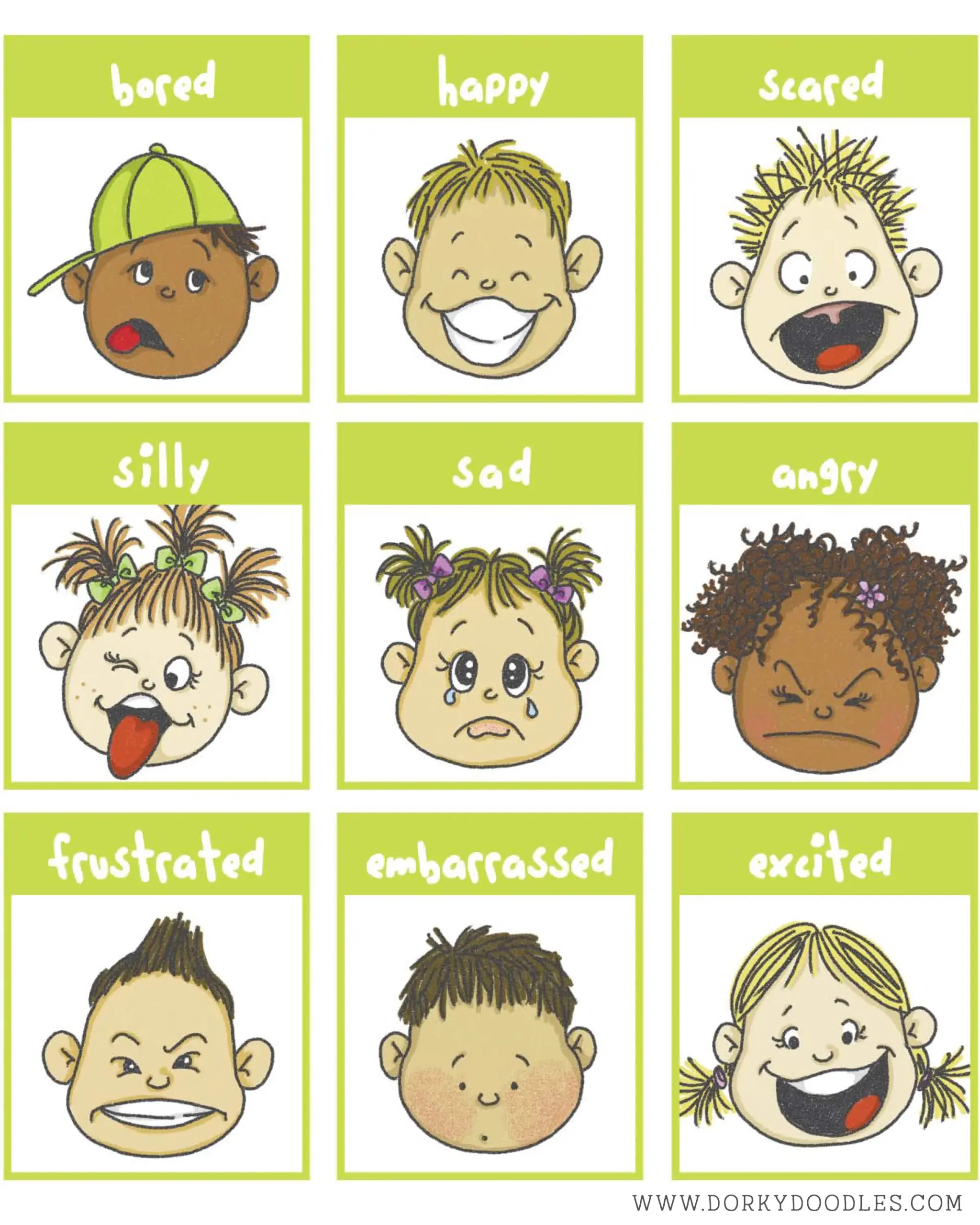 77917445 Free Printable Bingo Game About Feelings