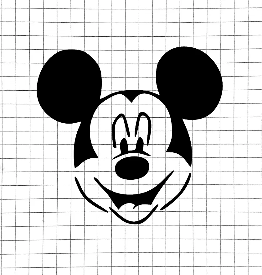 free printable mickey mouse head stencils